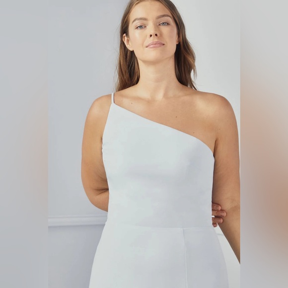 Amsale Sloan Bridesmaid Dress in Ivory - Picture 3 of 7